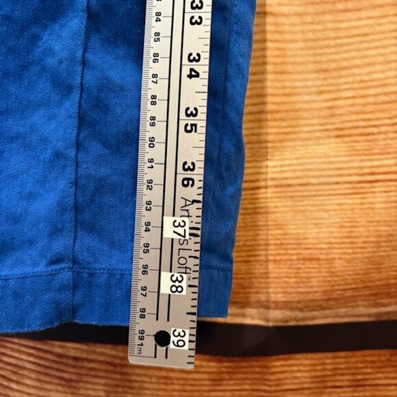 Diane Von Furstenberg Royal Blue Tapered Leg Dress Pants Size 6 - Picture 9 of 11